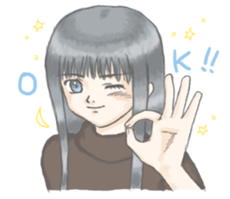 moon girl sticker #13943217