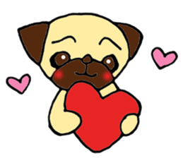 Child Pug's Pusuke sticker #13945162