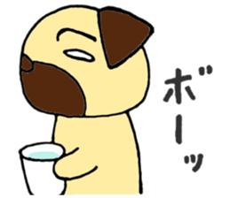 Child Pug's Pusuke sticker #13945170
