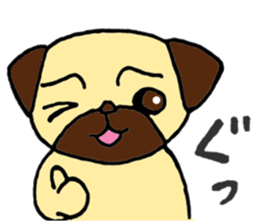 Child Pug's Pusuke sticker #13945176