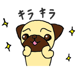 Child Pug's Pusuke sticker #13945179