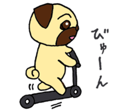 Child Pug's Pusuke sticker #13945187