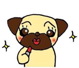 Child Pug's Pusuke sticker #13945194