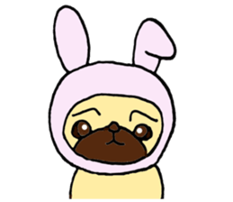 Child Pug's Pusuke sticker #13945196