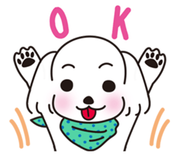 Mr. piece of a Maltese dog sticker #13945202