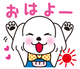 Mr. piece of a Maltese dog sticker #13945204