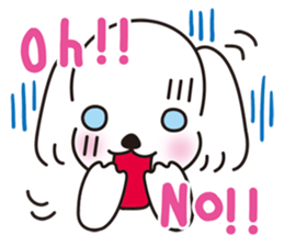 Mr. piece of a Maltese dog sticker #13945212