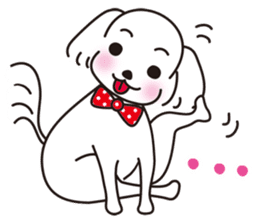 Mr. piece of a Maltese dog sticker #13945213