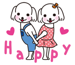 Mr. piece of a Maltese dog sticker #13945215