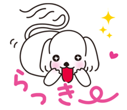 Mr. piece of a Maltese dog sticker #13945219