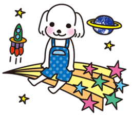 Mr. piece of a Maltese dog sticker #13945237