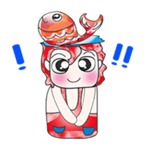 Mr. Senta and fish. ^_^ sticker #13945248