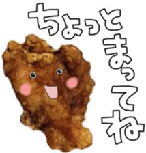 Sticker of a fried chicken sticker #13945327
