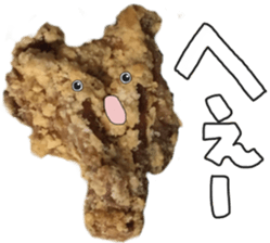 Sticker of a fried chicken sticker #13945337