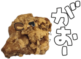 Sticker of a fried chicken sticker #13945340