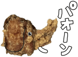 Sticker of a fried chicken sticker #13945350