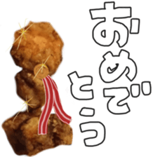 Sticker of a fried chicken sticker #13945355
