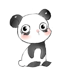 Naughty cute panda