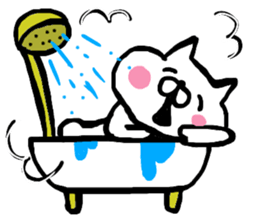 cat Japanese wabi sabi sticker #13945921