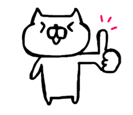 cat Japanese wabi sabi sticker #13945924