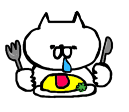 cat Japanese wabi sabi sticker #13945929