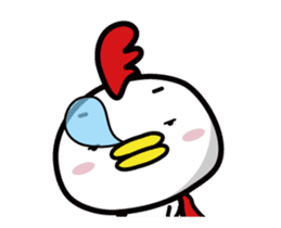 Chicken Heart Mask(1) sticker #13945946