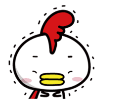 Chicken Heart Mask(1) sticker #13945961