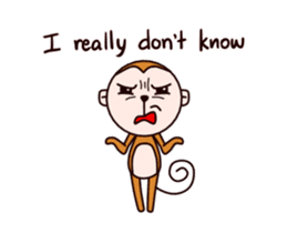 Monkey don't know sticker #13948012