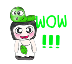 Mr. Fujisaki and worm. ^_^ Wow!! sticker #13948015