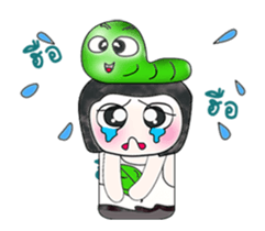 Mr. Fujisaki and worm. ^_^ Wow!! sticker #13948019