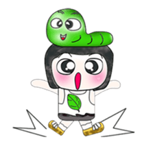 Mr. Fujisaki and worm. ^_^ Wow!! sticker #13948027