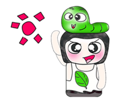 Mr. Fujisaki and worm. ^_^ Wow!! sticker #13948030