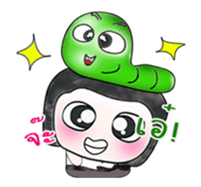 Mr. Fujisaki and worm. ^_^ Wow!! sticker #13948032