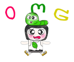 Mr. Fujisaki and worm. ^_^ Wow!! sticker #13948037