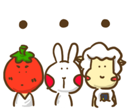 Shy Bunny 3 - small talks with friends sticker #13948598