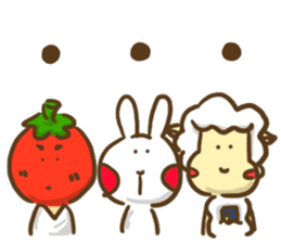 Shy Bunny 3 - small talks with friends sticker #13948598