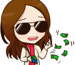 Best office girl sticker #13949885