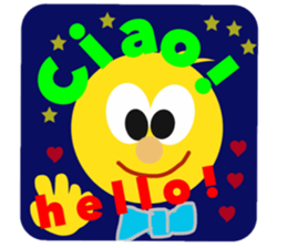 Italian greeting sticker #13952702