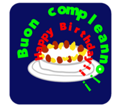 Italian greeting sticker #13952710