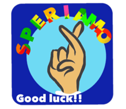 Italian greeting sticker #13952718