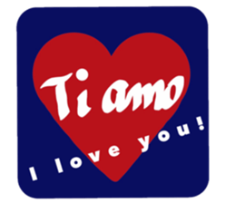 Italian greeting sticker #13952719