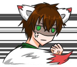 White Fox Boy sticker #13952939