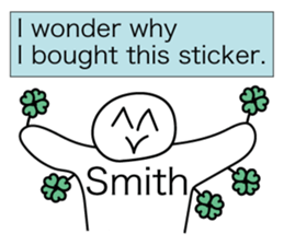 Crazy Sticker of Smith sticker #13953240