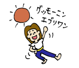 Short girl of bangs 2 sticker #13953366