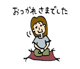 Short girl of bangs 2 sticker #13953370