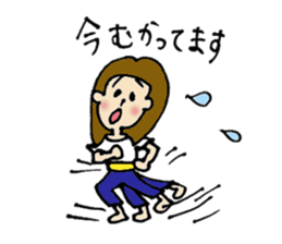 Short girl of bangs 2 sticker #13953374