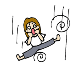 Short girl of bangs 2 sticker #13953402