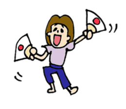 Short girl of bangs 2 sticker #13953404