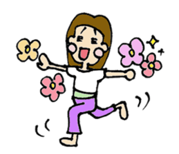 Short girl of bangs 2 sticker #13953405