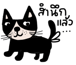 Meawmeaw ; Black cat sticker #13954034